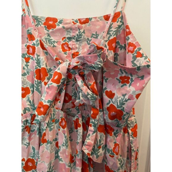 Free Assembly Women's Floral Tiered Midi Dress with Tie Back Size XXL - Picture 6 of 15